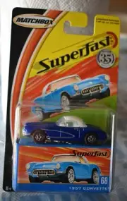 MATCHBOX SUPERFAST 1957 CORVETTE # 68 LIMITED EDITION NEW