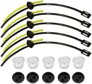 5Sets Fuel Filter Pipes Fuel Hose Seal Hedge for Strimmer Trimmer Brush Cutter Rubber Grommet Seals Primers Bulbs