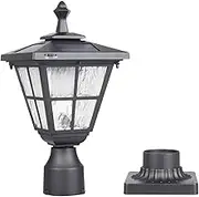 Kemeco ST4325Q Post Solar Light Cast Aluminum LED Lamp Fixture with 3-Inch Fitter Base for Outdoor Garden Post Pole Mount Landscape Yard