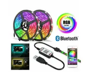 Multicolor Bluetooth 12V 3M 180Leds Strip Lights IP65 Waterproof 5050 SMD Party Gift For Girls Boys