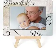 Grandpaa Picture Frames,New Grandparents Gifts,First Gifts For New Grandpa Gifts, Grandpa And Me Picture Frame, Unique Gifts For Newborn Baby Tabletop Picture Frame With Easel (A31)