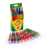 在飛比找momo購物網優惠-【美國crayola繪兒樂】迷你旋轉24色蠟筆(經典色)
