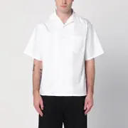 [Prada] White short-sleeved shirt L White