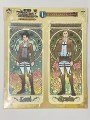 Attack on Titan Ichiban Lottery I Prize Long Postcard Set Erwin & Levi 9