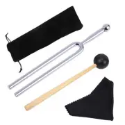 A440Hz Tuning Fork with Silicone Mallet Easy to Hold A Key Comfortable Music