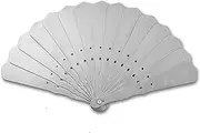 [Generic] Stainless Steel Kung Fu Fan, Handmade Iron Self-Defense Martial Arts Tai Chi Portable Metal Stainless Steel Folding Fan,Daily Cooling, Outdoor Shading, Escape Through Broken Windows