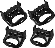 4pcs Pot Side Handles Replacement Ergonomic Grip Kitchen Pot Handle for Pressure Cookers and Cookware Design Compatible with Types Black