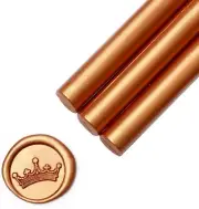 88 Sticks - UNIQOOO Modern Sealing Wax, Rusty Gold, 5.5" Standard