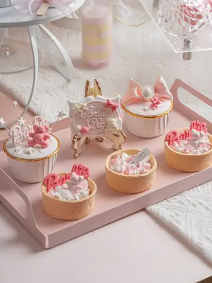 仿真蛋糕模型甜甜圈雪糕裝飾假甜品擺件 可愛兒童生日拍照道具 (7.1折)