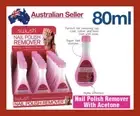 Nail Polish Remover with Acetone 80ml Pink Bottle Strong Care Manicare Travel