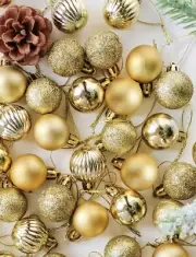 Christmas Tree Baubles Balls Decor Hanging Ornament for Christmas | 36 Pcs