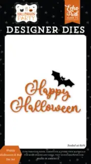 Echo Park Paper HALLOWEEN PARTY Happy Halloween & Bat Die Set (HPA250042)