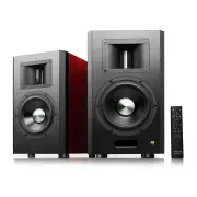 Airpulse A300Pro Dual Active Home Studio Wireless Speakers - Cherry Wood