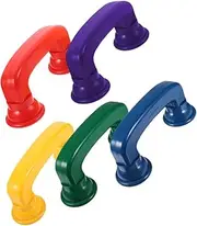 jojofuny 5pcs Reading Whisper Phone Educational Plastic Phones for Enhance Memory and Shape Recognition Skills Ergonomic Design for Hands for Learning and Fun