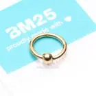 Pure24K Implant Grade Titanium Basic CBR Style Seamless Clicker Hoop Ring