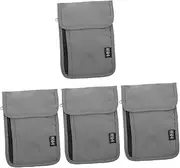 [WRITWAA] 4pcs Passport Bag Wallet Square Stationery Pouch Travel Document Organizer Passport Purse Male Bag Mens Toiletry Bags for Traveling Multifunctional Bag Zipper Bag Clear Purse Nylon