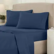 Luxe Bedding 1200TC Egyptian Cotton Sheet Set Indigo