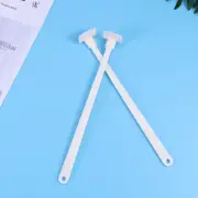2 Pcs Ketchup Squeegee Bottom of The Jar Spatula Butter Scraper White Narrow