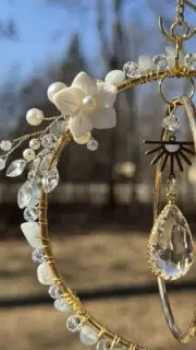 Moonlit Garden Crystal Suncatcher