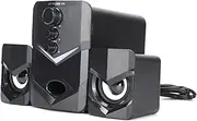 Wired Desktop Speaker with 3‑inch Bass Speaker, Sounder Speaker with Subwoofer for Desktop or Laptop Computers and Other Equipment, Plug and Play