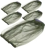 5Pcs Wear Resistant Outdoor Fishing Hat with Head Net Portable Multi Function Cap for Camping Hiking and Travel Protection