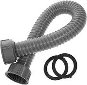 ARTIBETTER Flexible Drain Hose Pipe with Double Thread for Kitchen Sink Washing Machine Drain Hose with Sealing Rings for Safe Water Connection