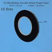 10 Sets of 5mm Double Sided Foam Tape for Borderless TV LCD Screen Frameless