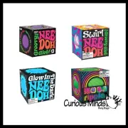 4 NeeDoh Assorted Teenie Tiny Nee-Doh Soft Doh Filled Stretch Ball - (Regular, G