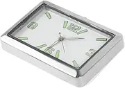 Car Clock Small Digital Clock Small Analog Clock Digital Clock Small Clock Hands Wall Clock Mini Clock Car Dashboard Decoration Car Dashboard Clock Clip Clock Cars Silver Alloy