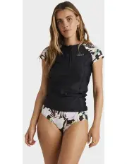 [Billabong] Shadow Tropic Point Break Short Sleeve Rash Vest in Black