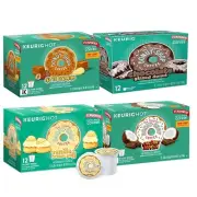 Donut Shop CHOCOLATE VANILLA COCONUT CARAMEL K-Cup Pods Keurig Single Serve