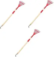 BESPORTBLE Detachable Gardening Rake Lightweight Lawn Tool for Young Gardeners Easy to Handle with Comfortable Grip for Leaf Cleaning and Soil Spreading