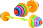 HOLIDYOYO 1 Set Adjustable Dumbbell Plastic Barbell for Boys for Body Training Fitness Play and Hand Eye Coordination Development
