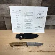Entrek RWE Ray Ennis Fixed Blade Knife African Iron Wood SUPER RARE Discontinued