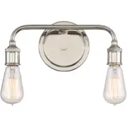 Menlo 2 Light 13 inch Imperial Silver Bath Wall Orig $240