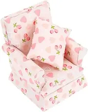 SUPVOX Decorative Miniature Sofa 1/12 Scale Doll House Couch Pretend Play Furniture for Boys and Girls