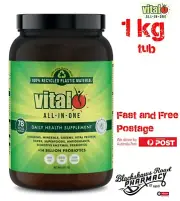 Vital Greens (Vital All-In-One) 1KG tub (RRP $204.75) BRAND NEW-FREE POSTAGE