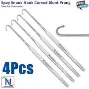 Snook Spay Hook Snook Hooks Spaying Cat Ovary and Uterus Removal Tools 4Pieces