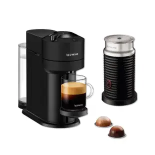 【Nespresso】臻選厚萃Vertuo Next經典款膠囊咖啡機奶泡機組合(瑞士頂級咖啡品牌)