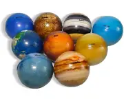 Planet Ball Toy Solar System Ball Sensory Toy Ball Color Printed Planet Ball Nine Planets Ball Planets Stress Reliever Educational Toys For Kids