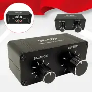 Music Volume Controller Dual Channel Stereo Adjuster Regulator 3.5mm RCA US