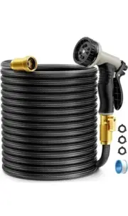 50 FOOT EXPANDABLE GARDEN HOSE, UPGRADED LEAKPROOF LIGHTWEIGHT NO-KINK