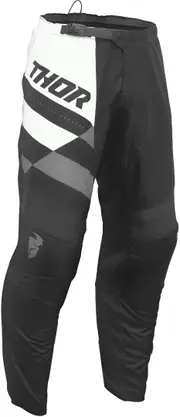 Thor Sector Checker Youth Motocross Pants, black-grey-white, Size XS Black Grey White