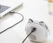 S02 Smart Home Bluetooth Desktop Cat Head Shape Small Audio Indoor Digital Display Player Built-in Multiple Sets of Alarms For Hiking
