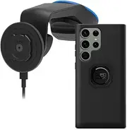Quad Lock Windscreen/Dashboard Car Phone Holder with MAG Wireless Charging Head V2 and MAG Phone Case for Galaxy S23 Ultra