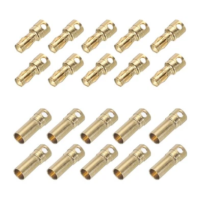 5 Pairs Banana Plugs Connector 3.5mm Male Female Banana Plug for Speaker Wire