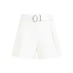 [Jil Sander] Jil Sander-Optic White Mid Waist Cotton Shorts-Donna 34 DE