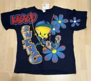 VGT NWT Looney Tunes 90s Tweety Bird shirt USA W 18/20 Hiphop Street Wear Rare