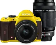 PENTAX Digital SLR Camera K-r W Zoom Kit Yellow/Brown 067 K-rWZK YE/BR067