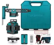 Takamine 3x360° 12 Lines Self Leveling Green Laser Level - 3D Cross Line -GM120S
